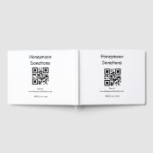 Eenvoudige minimale honingmadonatie bruiloft q of gastenboek (Volledig)