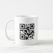 Eenvoudige minimale honingmadonatie bruiloft q of  koffiemok (Links)