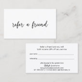 Eenvoudige minimale Icons voor sociale media, eleg Aanbevelingskaartje (Voorkant / Achterkant)