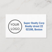 Eenvoudige minimale investering in onroerend goed visitekaartje (Achterkant)