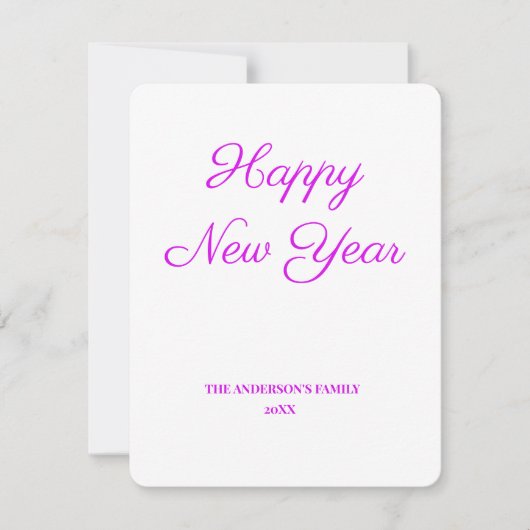 eenvoudige, minimale jouw tekst voor een nieuw jaa (Voorkant)