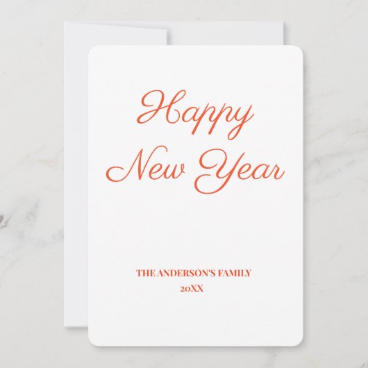 eenvoudige, minimale jouw tekst voor een nieuw jaa (Voorkant)