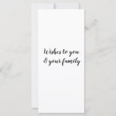 eenvoudige, minimale jouw tekst voor een nieuw jaa (Achterkant)