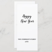 eenvoudige, minimale jouw tekst voor een nieuw jaa (Voorkant / Achterkant)