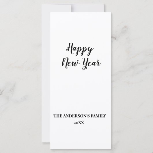 eenvoudige, minimale jouw tekst voor een nieuw jaa (Voorkant)