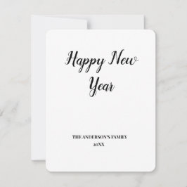 eenvoudige, minimale jouw tekst voor een nieuw jaa notitiekaartje