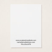 Eenvoudige minimale Kaarten voor een witte-Ketting Visitekaartje (Achterkant)