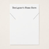 Eenvoudige minimale Kaarten voor een witte-Ketting Visitekaartje (Voorkant)