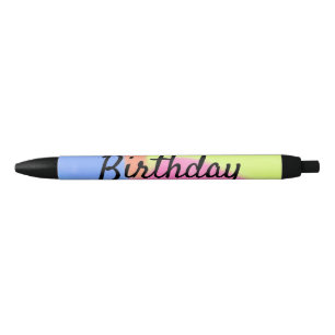 eenvoudige minimale kalligrafie gefeliciteerd met zwarte inkt pen