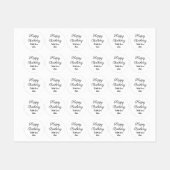 eenvoudige , minimale kalligrafie - gelukkige verj labels (Vel)