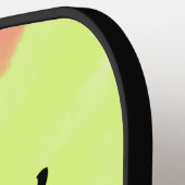 eenvoudige , minimale kalligrafie - gelukkige verj pickleball paddle (Links Detail)