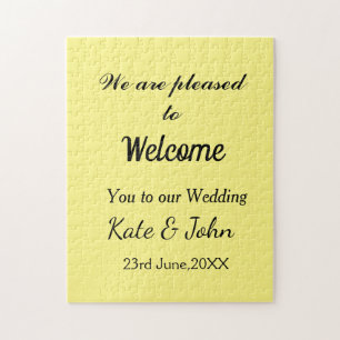 Eenvoudige minimale kalligrafie voegt jouw naam br legpuzzel