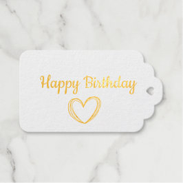 eenvoudige minimale klassieke gelukskaarten cadeau cadeaulabels
