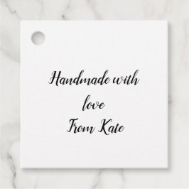 eenvoudige minimale kleine handgemaakte zakelijke  bedankjes labels