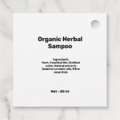 eenvoudige minimale kleine handgemaakte zakelijke bedankjes labels (Achterkant)