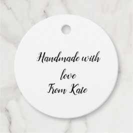 eenvoudige minimale kleine handgemaakte zakelijke  bedankjes labels