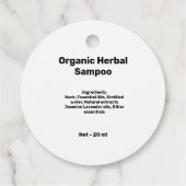 eenvoudige minimale kleine handgemaakte zakelijke bedankjes labels (Achterkant)