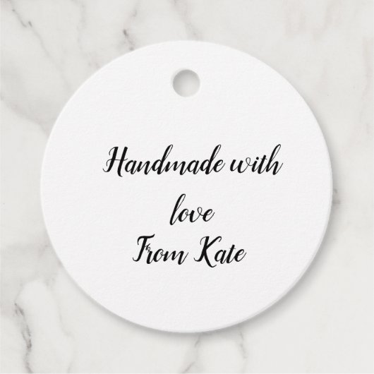 eenvoudige minimale kleine handgemaakte zakelijke bedankjes labels (Voorkant)