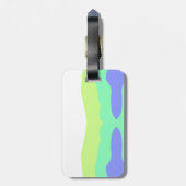 Eenvoudige, minimale, kleurrijke abstracte jouw te bagagelabel (Achterkant verticaal)