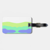 Eenvoudige, minimale, kleurrijke abstracte jouw te bagagelabel (Achterkant horizontaal)