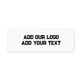 Eenvoudige, minimale, kleurrijke abstracte jouw te etiket (Voorkant)