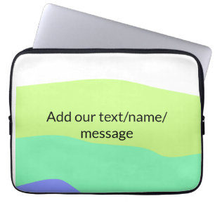 Eenvoudige, minimale, kleurrijke abstracte jouw te laptop sleeve