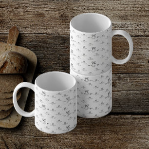 Eenvoudige minimale Koffie voor bedrijfspatroon va Koffiemok