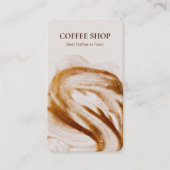 Eenvoudige minimale Koffiewinkel Professional Visitekaartje (Voorkant)