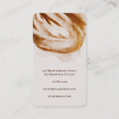 Eenvoudige minimale Koffiewinkel Professional Visitekaartje (Achterkant)