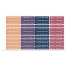 Eenvoudige Minimale Koraal Navyblauwe Meisjesnaam 