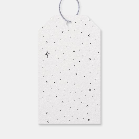 Eenvoudige minimale Labels voor pijnboomgaard Cadeaulabel (Achterkant)