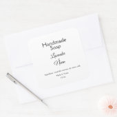 eenvoudige , minimale lavenzool voor kleine bedrij vierkante sticker (Envelop)