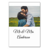 Eenvoudige minimale meneer en mevrouw voeg uw naam kaart (Achterkant)