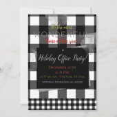 Eenvoudige minimale minimale feestdag in zwart-wit kaart (Voorkant)