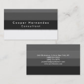 Eenvoudige minimale minimale minimale bedekking vo visitekaartje (Voorkant / Achterkant)