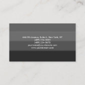 Eenvoudige minimale minimale minimale bedekking vo visitekaartje (Achterkant)