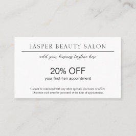 Eenvoudige minimale minimale QR-code voor ouderen Kortingskaartje