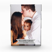 Eenvoudige minimale moderne aangepaste familiefoto fotoblokken (Voorkant)