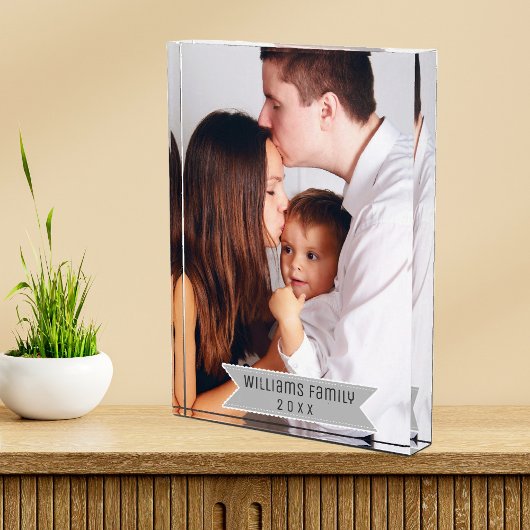 Eenvoudige minimale moderne aangepaste familiefoto fotoblokken