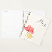 Eenvoudige minimale moderne bloem planner 2025 (Display)