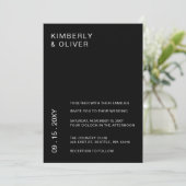 Eenvoudige minimale moderne emigratie-invi kaart (Staand voorkant)