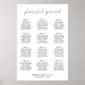 Eenvoudige minimale moderne weduwenkaart poster (Voorkant)