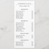 Eenvoudige minimale moderne zakelijke prijslijst (Voorkant)