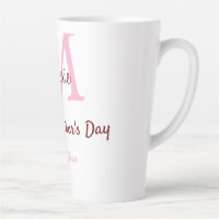 Eenvoudige Minimale moederdag monogram Roze Naam T