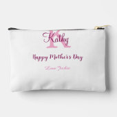 eenvoudige minimale moedersdag monogram roze naam etui (Achterkant)