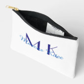 eenvoudige minimale monogram gepersonaliseerde naa etui (Open)