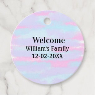 Eenvoudige Minimale Monogram logo Gepersonaliseerd Bedankjes Labels