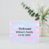 Eenvoudige Minimale Monogram logo Gepersonaliseerd Briefkaart (Staand voorkant)