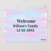 Eenvoudige Minimale Monogram logo Gepersonaliseerd Briefkaart (Achterkant)