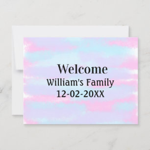 Eenvoudige Minimale Monogram logo Gepersonaliseerd Briefkaart